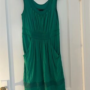 BCBG Green Sleeveless Dress